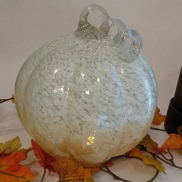 HD designs Accents | Large Glass Pumpkin Light | Poshmark